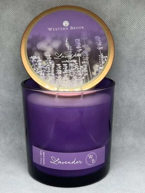 -Lavender ilmkerti 2 þráða ilmkerti 13.5 oz