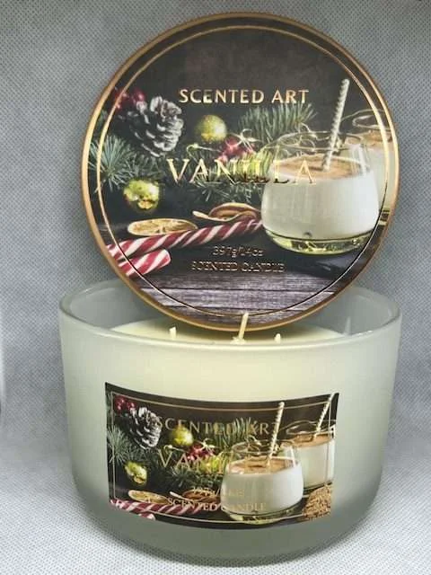 -Vanilla 3 þráða ilmkerti 14oz