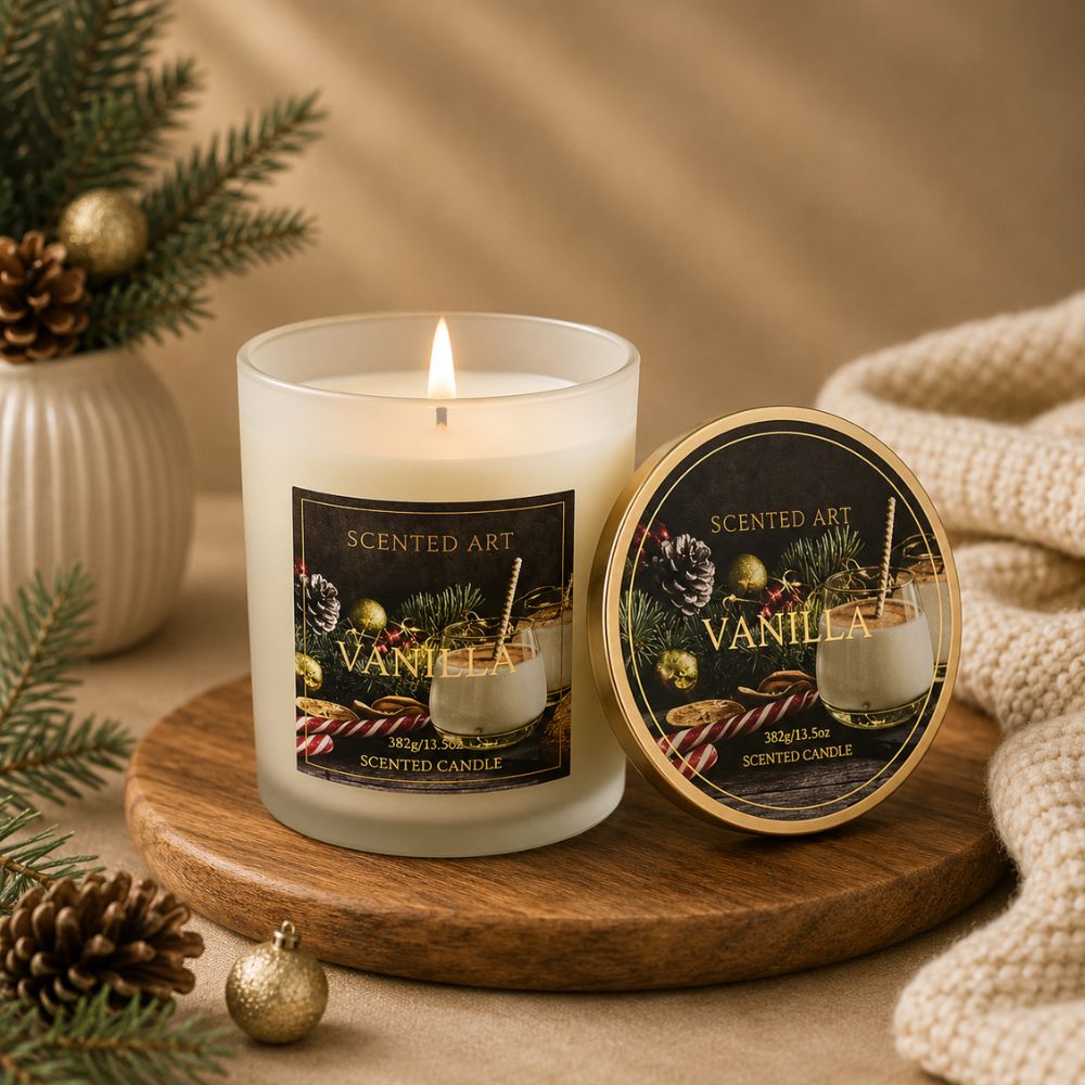 -Vanilla ilmkerti 2 þráða ilmkerti 13.5 oz